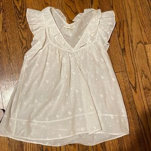 Ulla Johnson White eyelet top Size xs